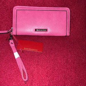 Enzo Angiolini Pink Clutch w/Phone Slot**NEW W/TAGS**